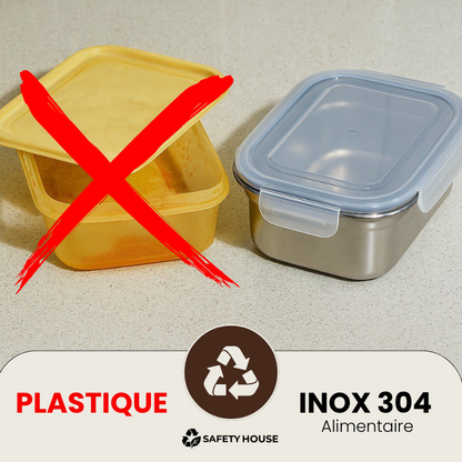 Votre Boîte inox 304 – Micro-ondable, hermétique, sans BPA.