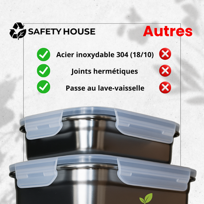 Votre Boîte inox 304 – Micro-ondable, hermétique, sans BPA.