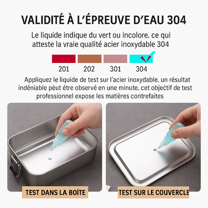 Votre Boîte inox 304 – 100% ECO, hermétique, sans BPA.