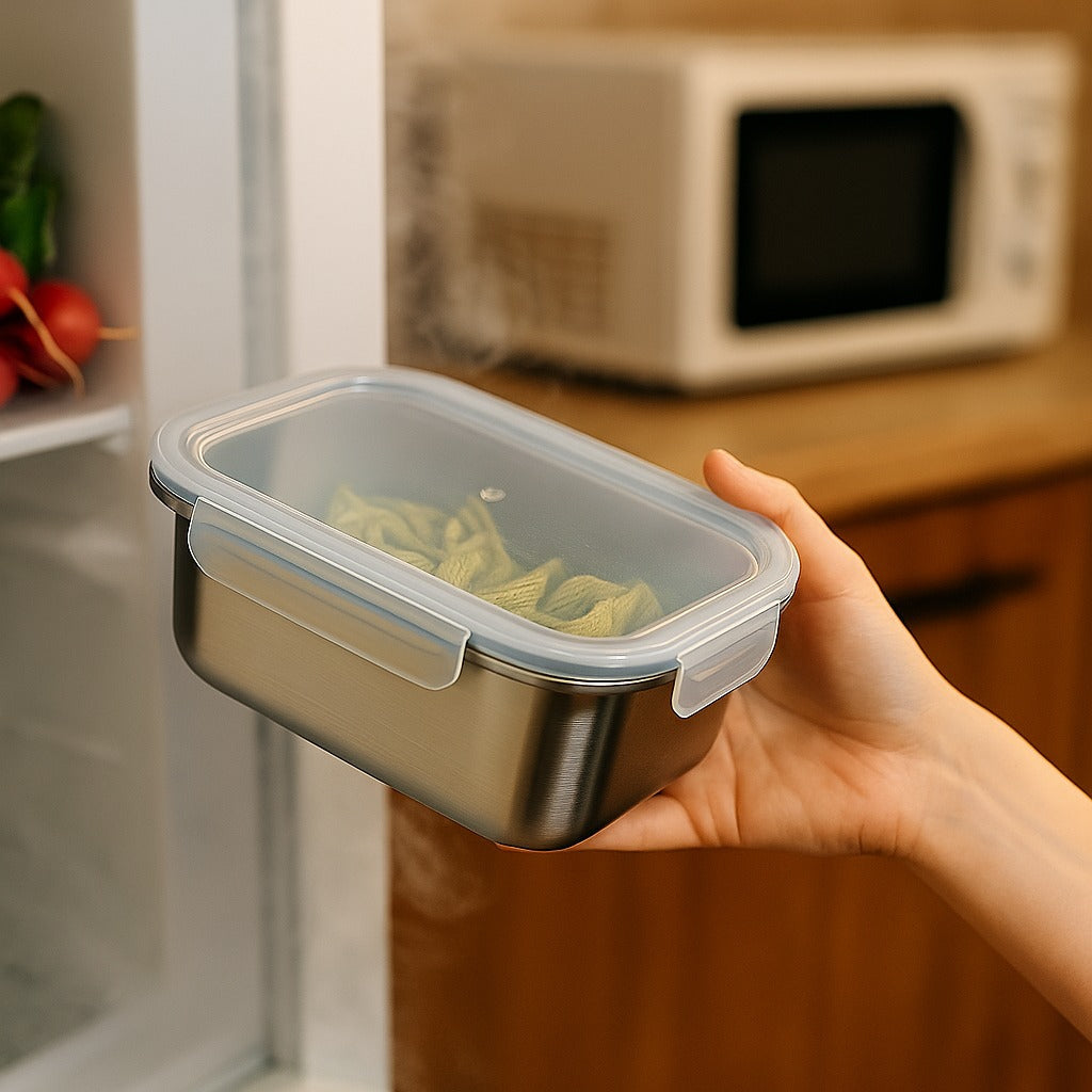 Votre Boîte inox 304 – Micro-ondable, hermétique, sans BPA.