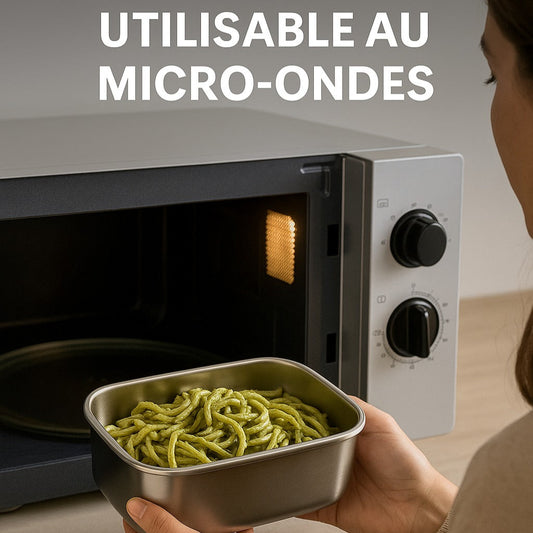 Votre Boîte inox 304 – Micro-ondable, hermétique, sans BPA.